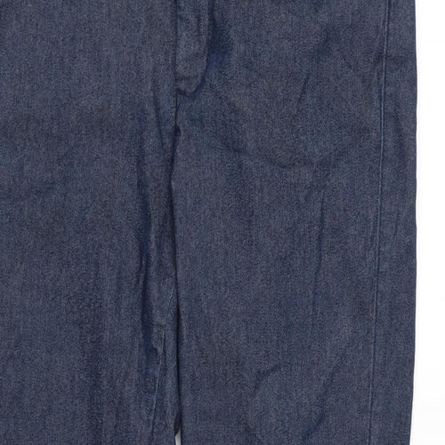 Gap Womens Blue Cotton Sweatpants Trousers Size 6 L25 in Regular Zip