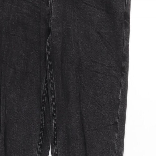 New Look Mens Grey Cotton Blend Tapered Jeans Size 32 in L32 in Regular Zip