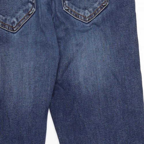 NEXT Mens Blue Cotton Blend Straight Jeans Size 32 in L29 in Slim Zip