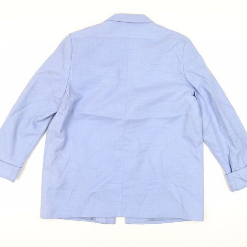 Miss Smith Womens Blue Jacket Blazer Size 12 - Open