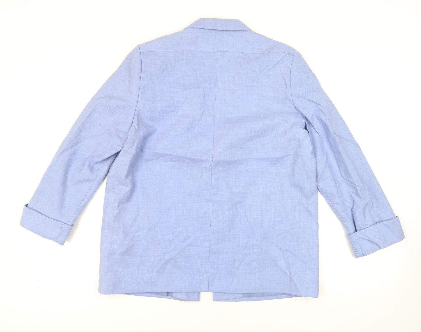 Miss Smith Womens Blue Jacket Blazer Size 12 - Open
