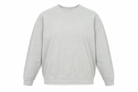 Front view of PRETTYLITTLETHING women’s green cotton pullover sweatshirt, size S, pullover
