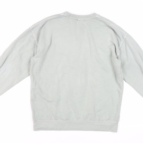 PRETTYLITTLETHING Womens Green Cotton Pullover Sweatshirt Size S Pullover