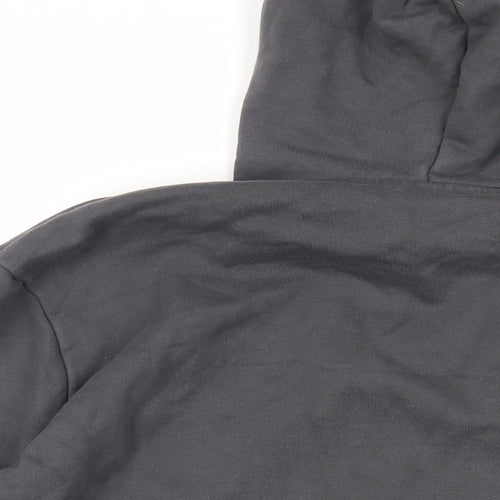 ASOS Mens Grey Cotton Pullover Hoodie Size M - Pockets