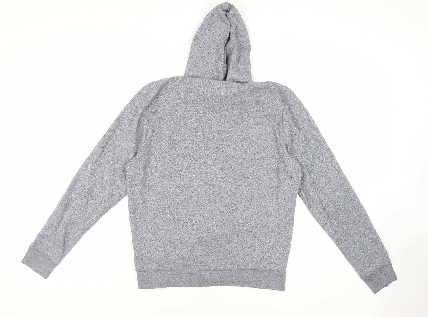 Max Mens Grey Cotton Full Zip Hoodie Size M