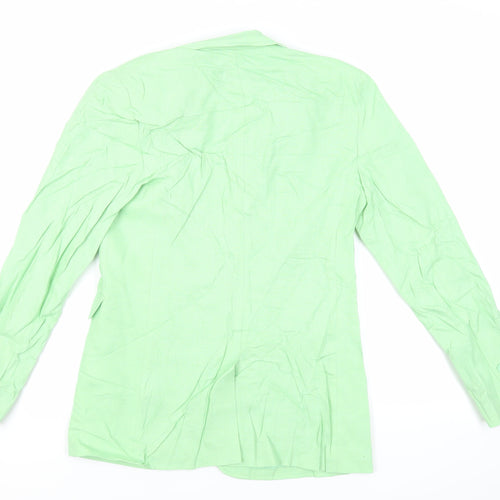 Marks and Spencer Womens Green Jacket Blazer Size 8 Button