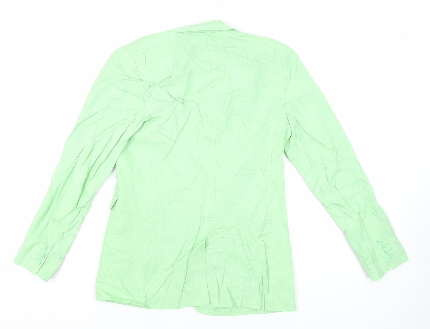 Marks and Spencer Womens Green Jacket Blazer Size 8 Button