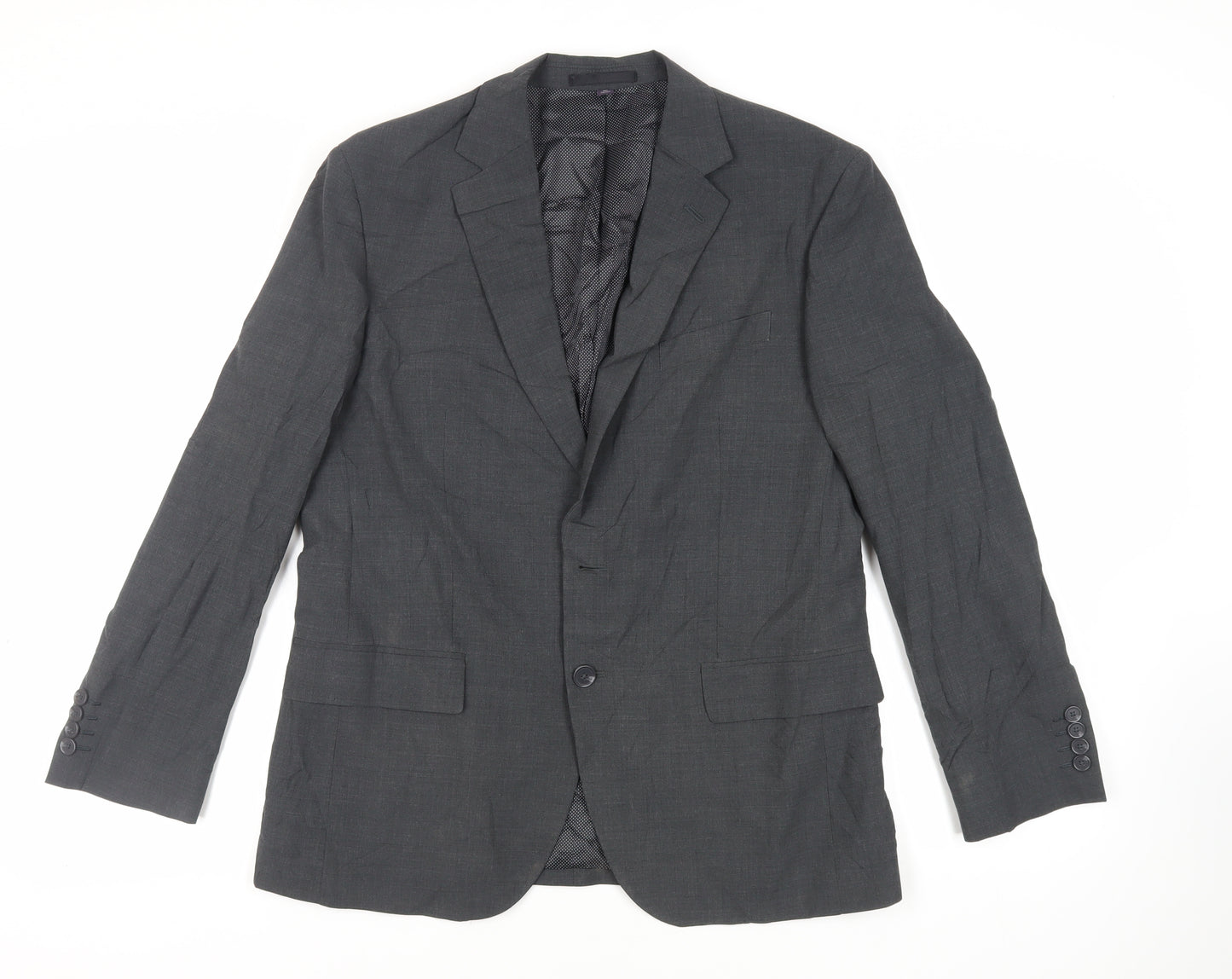 Marks and Spencer Mens Grey Wool Jacket Suit Jacket Size 40 Regular