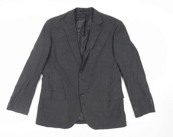 Marks and Spencer Mens Grey Wool Jacket Suit Jacket Size 40 Regular