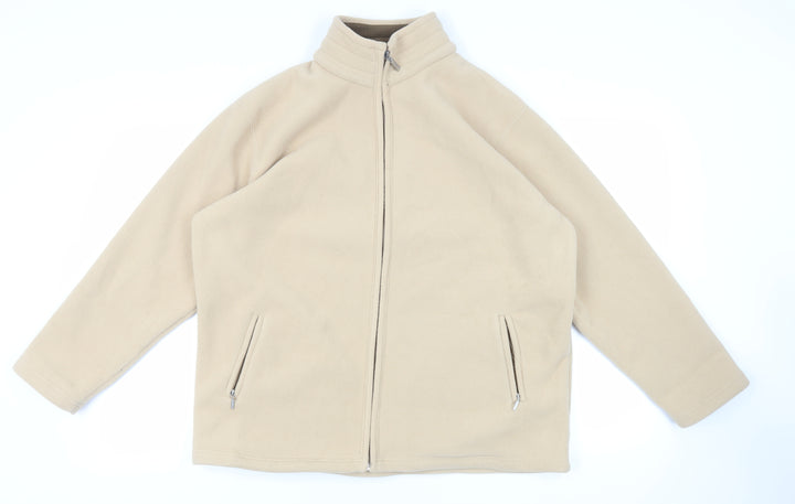 Bonmarché Womens Beige Jacket Size L Zip - Zipped Pockets