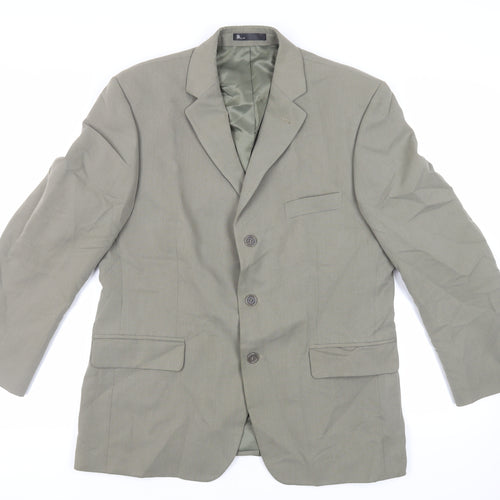 BHS Mens Beige Polyester Jacket Blazer Size 42 Regular