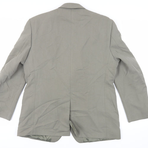 BHS Mens Beige Polyester Jacket Blazer Size 42 Regular