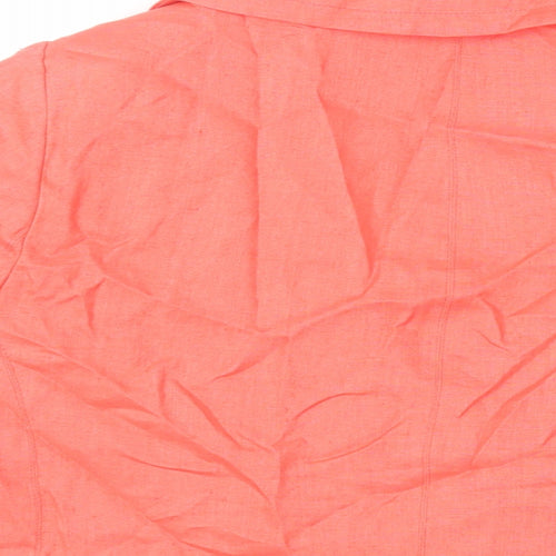 Evans Womens Pink Jacket Blazer Size 16 Button