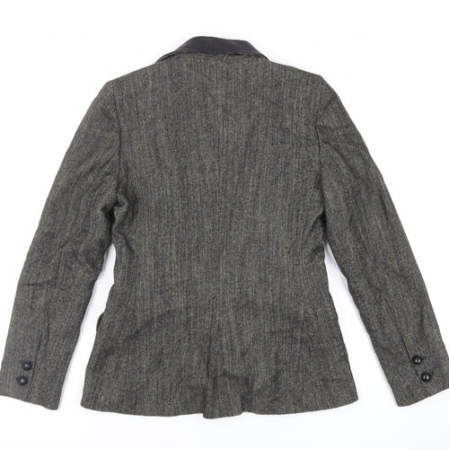 Isabel de Pedro Womens Green Jacket Blazer Size 12 Button