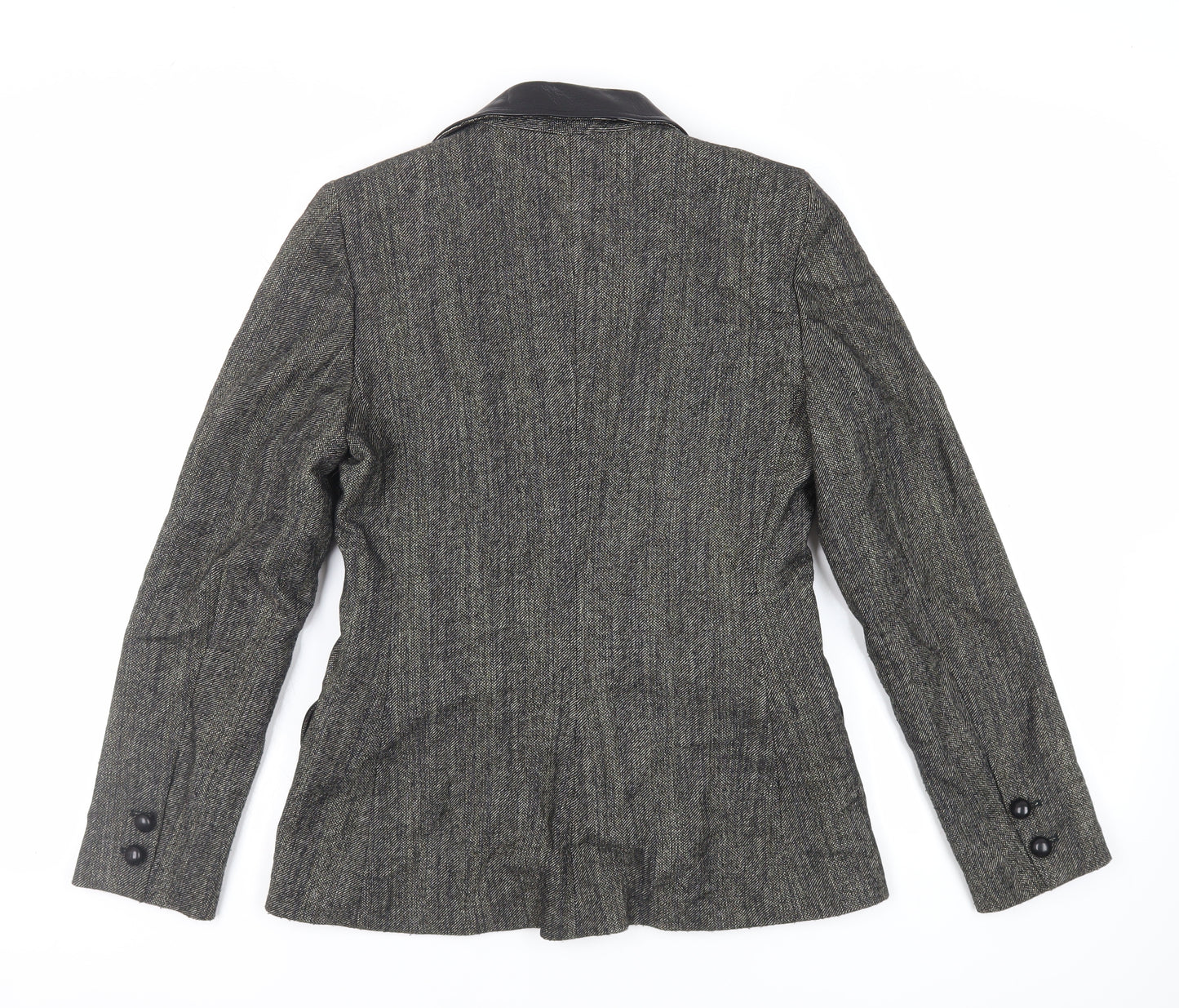 Isabel de Pedro Womens Green Jacket Blazer Size 12 Button