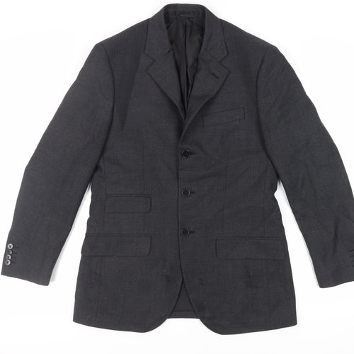 Alexandra Mens Grey Polyester Jacket Suit Jacket Size 36 Regular