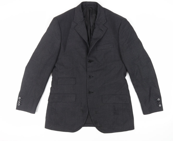 Alexandra Mens Grey Polyester Jacket Suit Jacket Size 36 Regular