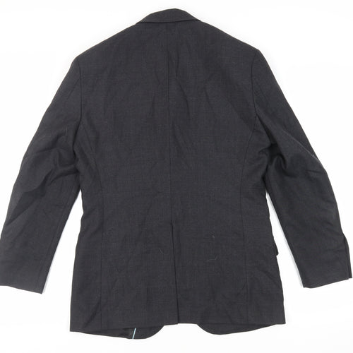 Alexandra Mens Grey Polyester Jacket Suit Jacket Size 36 Regular