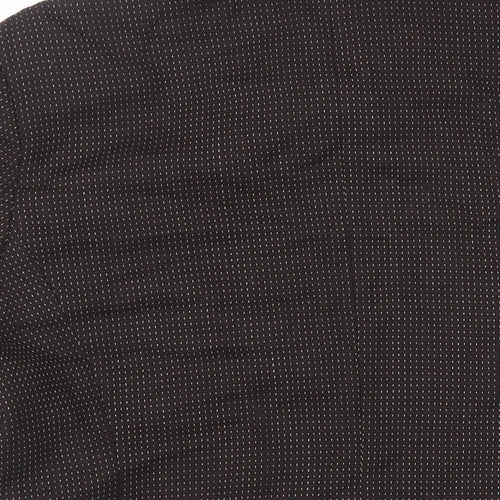 Dinomoda Womens Brown Geometric Jacket Blazer Size 16 Button