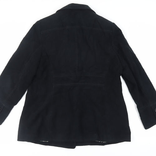 Per Una Womens Black Jacket Size 18 Button