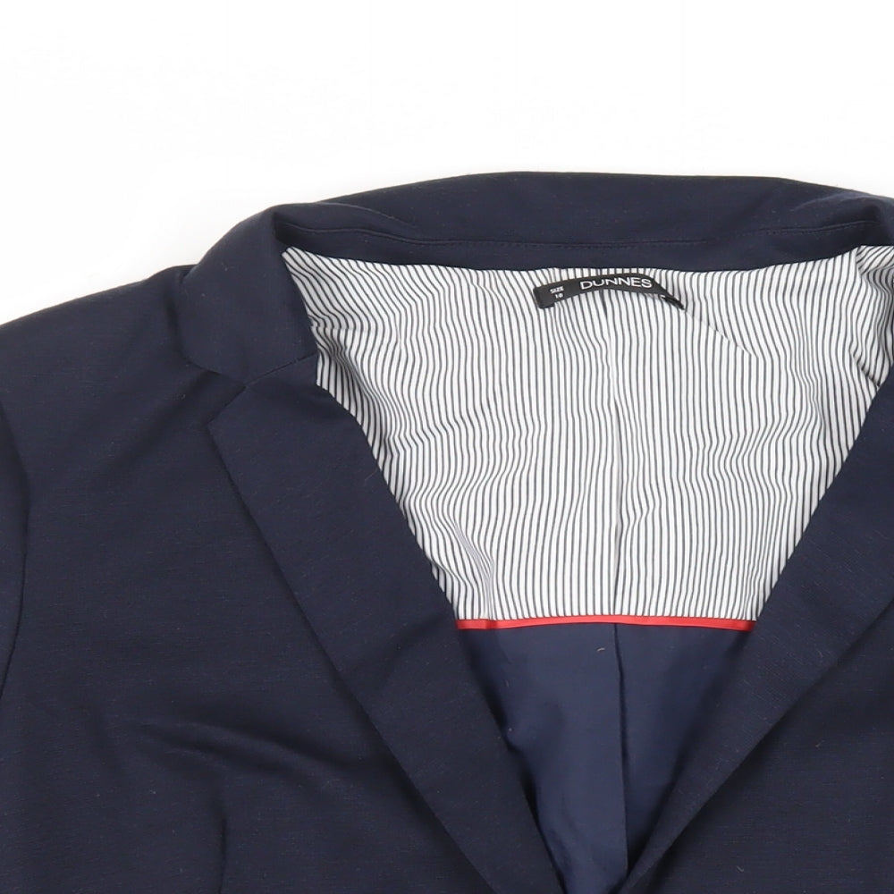 Dunnes Stores Womens Blue Jacket Blazer Size 18 Button