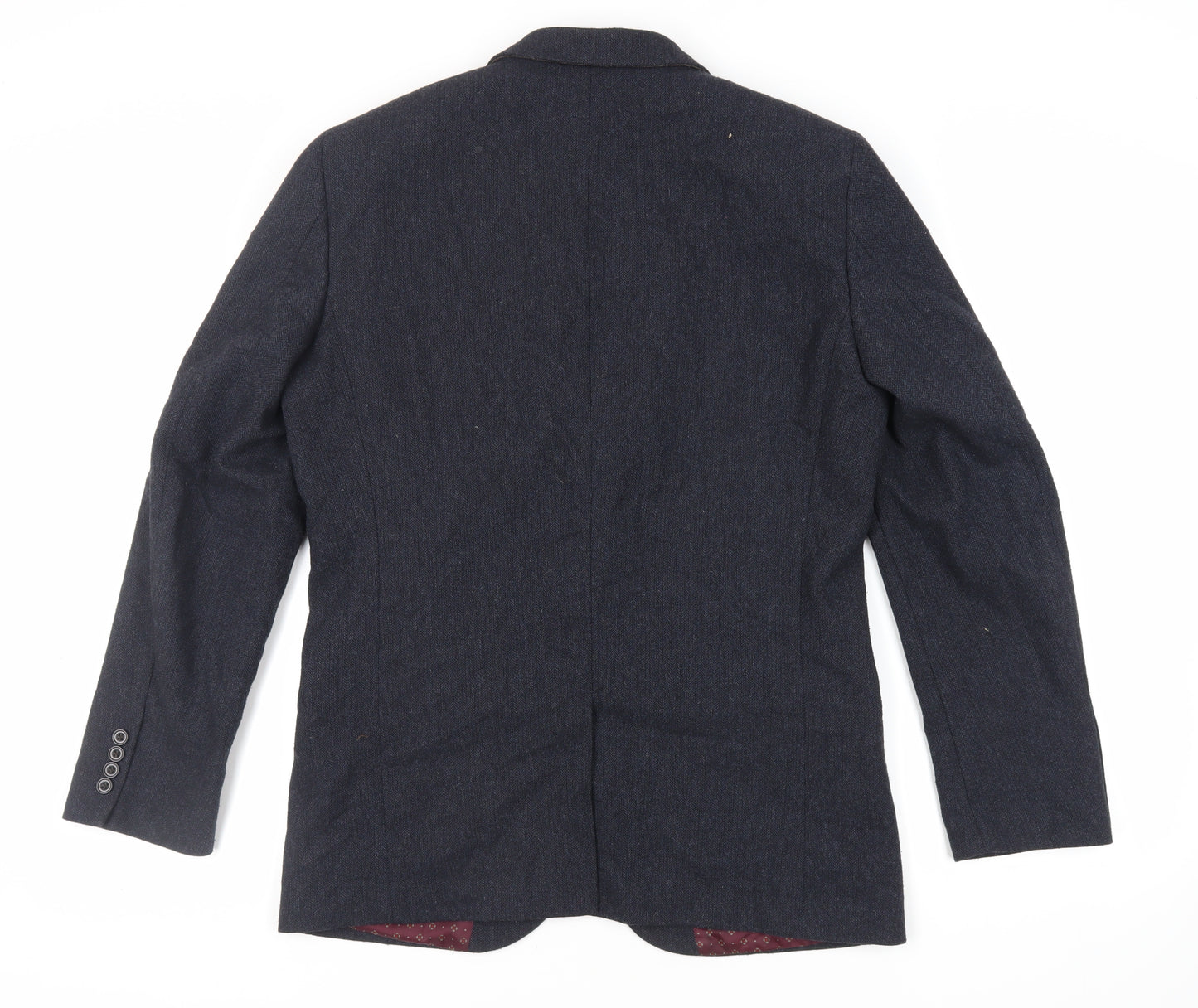 NEXT Mens Grey Polyester Jacket Suit Jacket Size 40 Regular