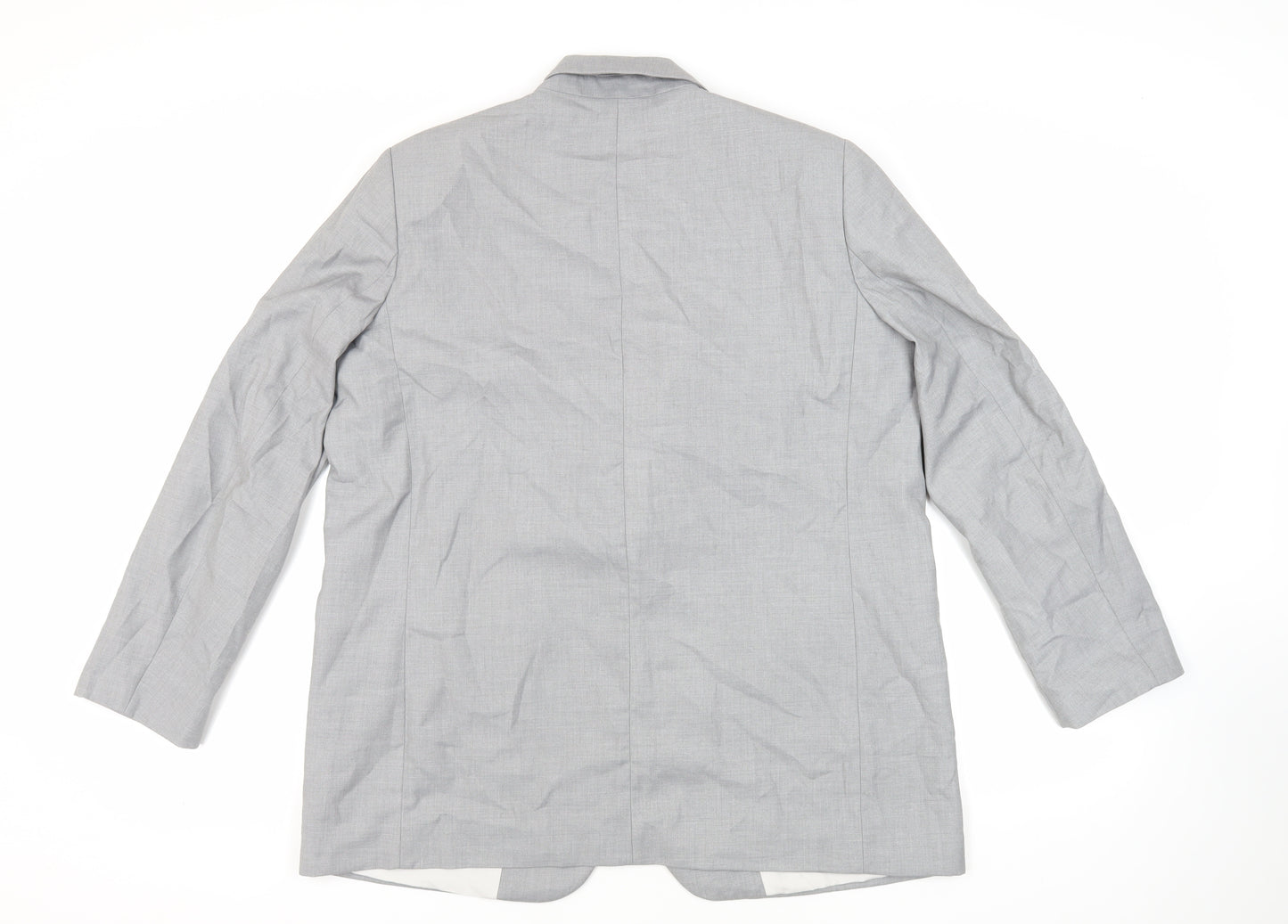 H&M Womens Grey Jacket Blazer Size L Button