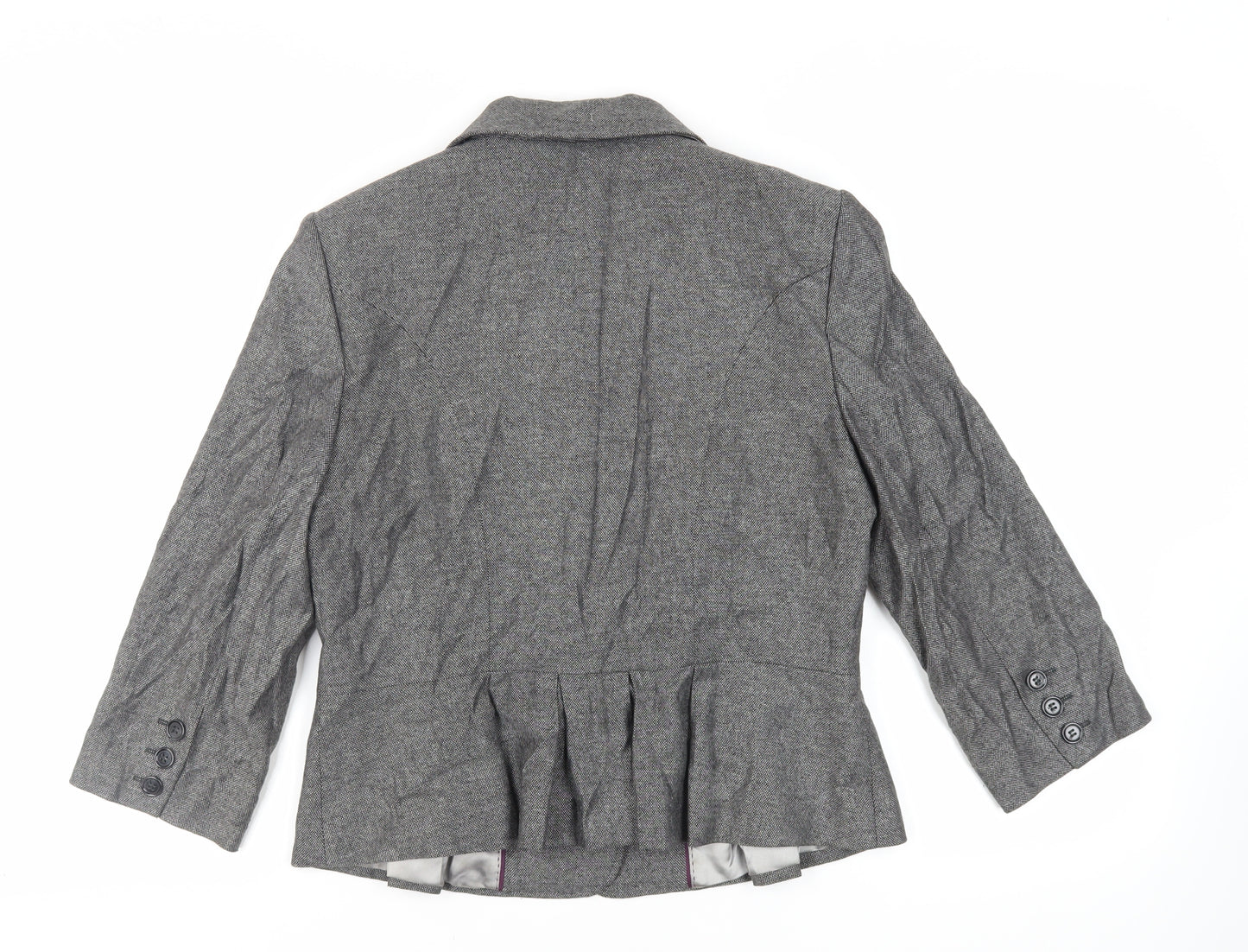 Episode Womens Grey Jacket Blazer Size 16 Button