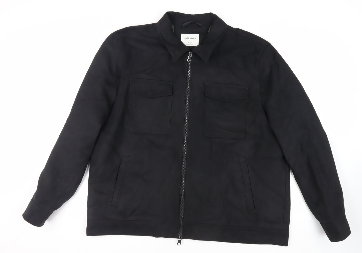 Autograph Mens Black Jacket Size 3XL Zip