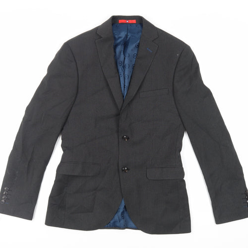 Lambretta Mens Grey Polyester Jacket Suit Jacket Size 36 Regular