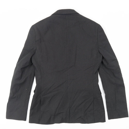 Lambretta Mens Grey Polyester Jacket Suit Jacket Size 36 Regular