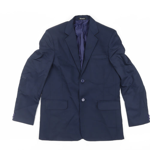 Romario Boys Blue Jacket Blazer Size 12 Years Button