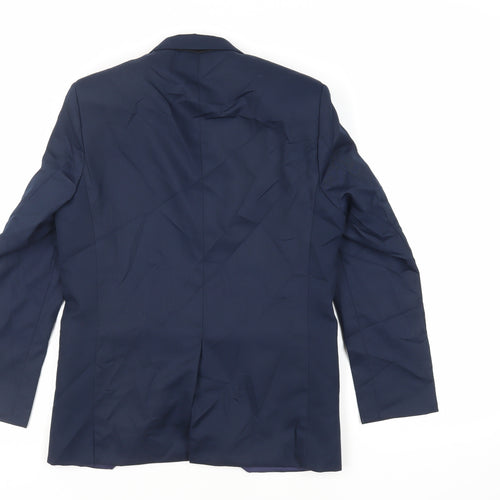 Romario Boys Blue Jacket Blazer Size 12 Years Button