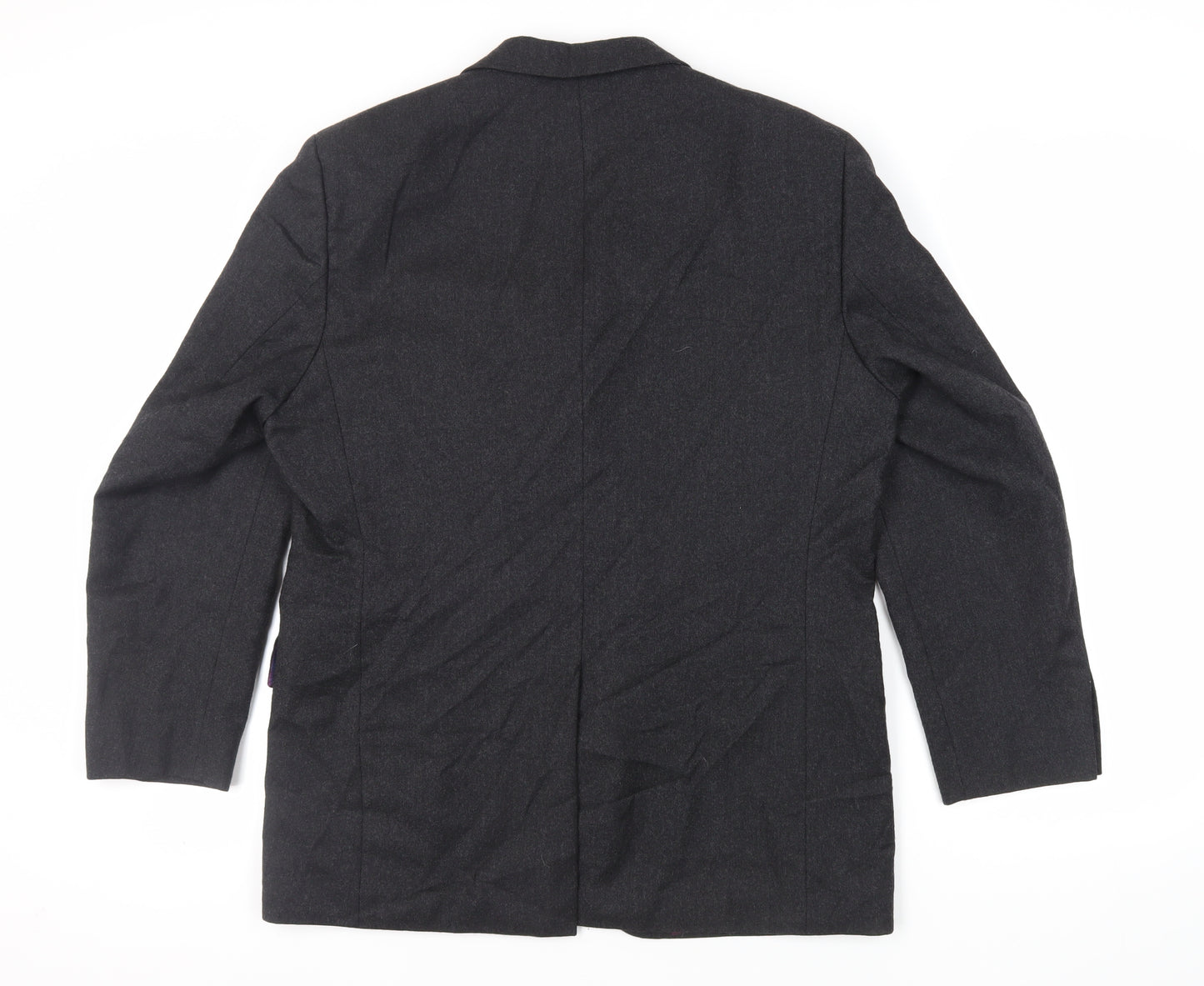 Linea Mens Grey Wool Jacket Blazer Size 40 Regular