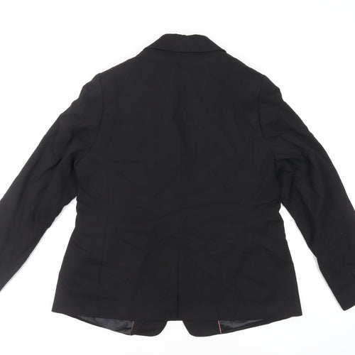 NEXT Womens Black Jacket Blazer Size 16 Button