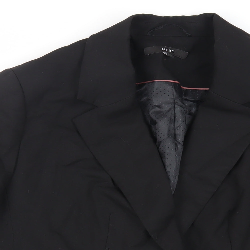 NEXT Womens Black Jacket Blazer Size 16 Button