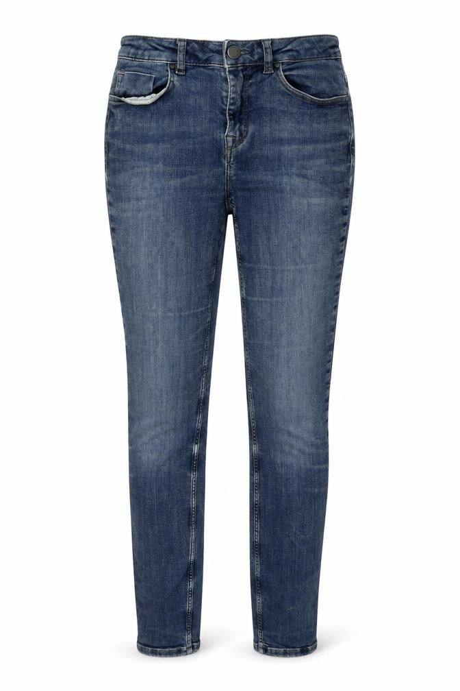 The White Company Womens Blue Cotton Skinny Jeans Size 8 L31 in Regular Zip