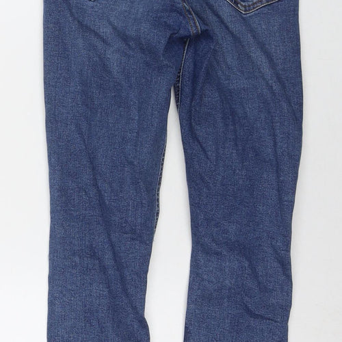 Topshop Womens Blue Cotton Skinny Jeans Size 26 in L30 in Regular Zip