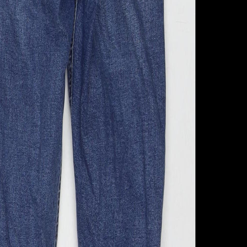 Topshop Womens Blue Cotton Skinny Jeans Size 26 in L30 in Regular Zip