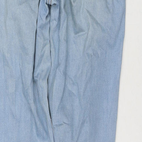 New Look Womens Blue Cotton Skinny Jeans Size 10 L28 in Regular Zip