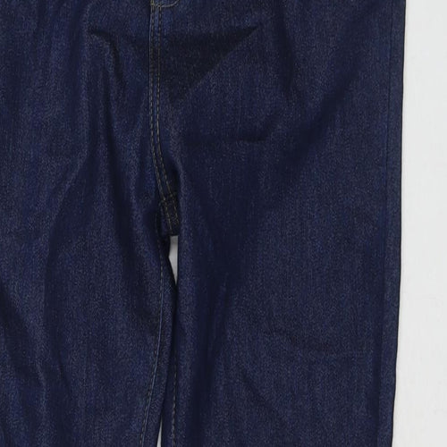 Boohoo Womens Blue Cotton Skinny Jeans Size 10 L27 in Regular Zip