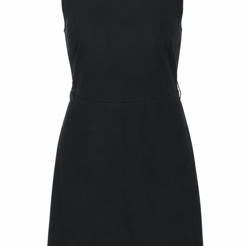 F&F Womens Black Cotton A-Line Size 12 Round Neck Zip