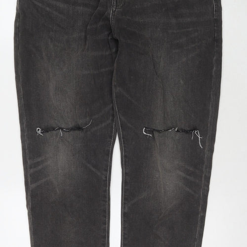 Gap Mens Grey Cotton Straight Jeans Size 36 in L30 in Regular Zip