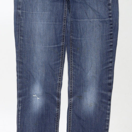 Gap Womens Blue Cotton Skinny Jeans Size 28 in L29 in Regular Zip