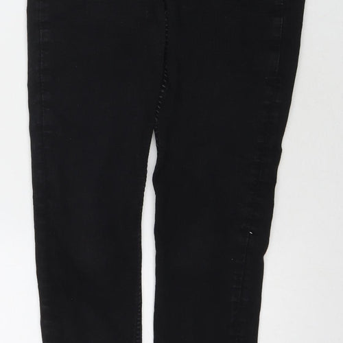 Marks and Spencer Womens Blue Cotton Skinny Jeans Size 10 L27 in Regular Zip