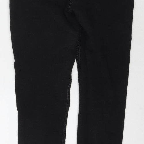 Marks and Spencer Womens Blue Cotton Skinny Jeans Size 10 L27 in Regular Zip