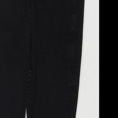 Marks and Spencer Womens Blue Cotton Skinny Jeans Size 10 L27 in Regular Zip