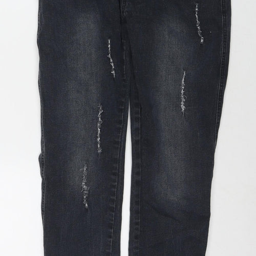 Voir Jeans Womens Grey Cotton Jegging Jeans Size L L28 in Regular