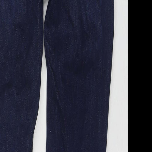 F&F Womens Blue Cotton Skinny Jeans Size 6 L27 in Regular Zip