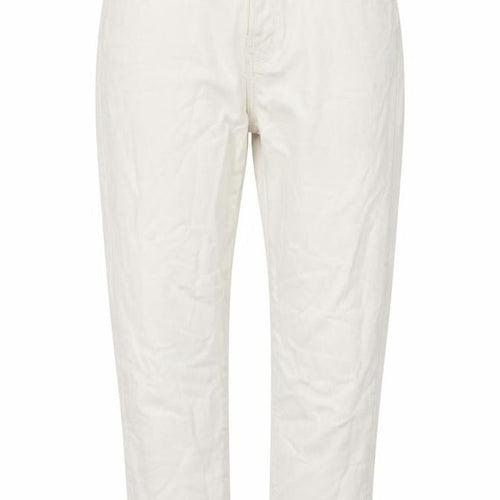 Denim & Co. Womens White Cotton Cropped Jeans Size 14 L27 in Regular Zip